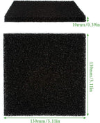 10 Pack Smoke Fume Absorber Filter, Activated Carbon Solder Fume Extractor Filters Solder Extractor Filter for Hakko/Xytronic/Aoyue Smoke Absorber (5 1/8” 5 1/8” 3/8”)
