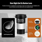 Astromania 14 Piece Telescope Accessory Kit 1.25 Inch Telescope Eyepiece and Filter Set Deluxe Version, 5pcs Plossl Eyepiece Set, 6pcs Colored Filter Set, Moon Filter, 2X Barlow Lens&Sturdy Carry Case
