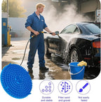 2PCS Car Wash Bucket Grit Trap Insert, 10.2" Vehicle Detailing Washing Filters for Dirt & Debris Trapping, Auto Collecting Sediment Cleaning Tool, Universal for SUV Sedan Truck (Blue)