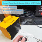 12 Pack Activated Carbon Filter Replacement Refills for KOTTO Solder Smoke Absorber Fume Ventilation Extractor, Compatible with ToolBud Solder Fume Extractor and Your DIY Fume Extractor