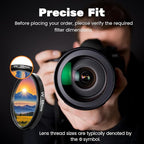 77mm UV-CPL-FLD Lens Filter Kit 3 Piece, Multi-Coated Optical Camera Filters Set UV Block + Circular Polarizing + Fluorescent Filter with Durable Storage Case for DSLR Mirrorless