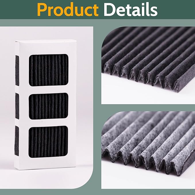 6 Pack Refrigerator Air Filter Replacement for PAULTRA2, Compatible with Pure Air Ultra 2/242047805 / EAP12364179