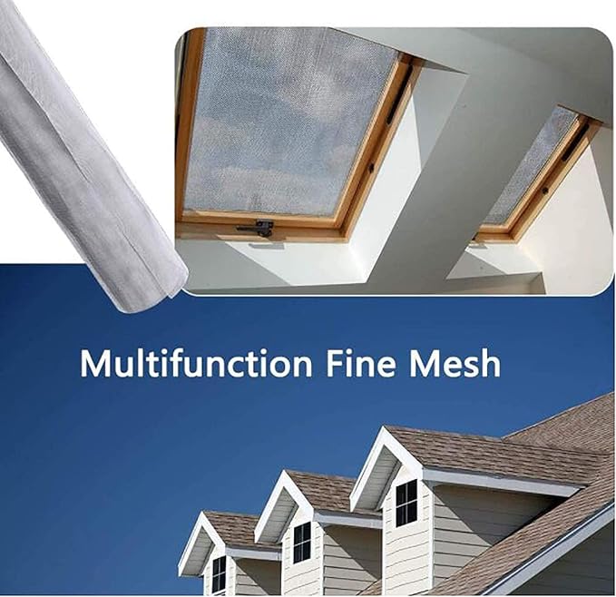 KISKIS 304 Stainless Steel Woven Wire Mesh, Wire Mesh Window Screen Mesh, Prevent Mouse Mice Snakes Hornets Rodents Entering,Easy to Cut and Install,60X300CM24X118INCH