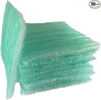 wioboy Paint Booth Exhaust Filter Pad, 20.5" x 20.5" (50/case) 15 Gram Fiberglass Paint Arrestor for Spray Booth