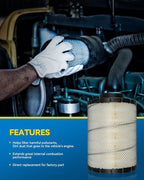 PHILTOP 46637 Engine Air Filter Compatible with Donaldson B085011, Baldwin PA2818, Fram CA6818, Cummins 3912020, Hasting AF2329, Napa 6637, Wix 46637