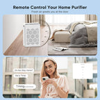 DAYETTE Air Purifiers for Home Large Room Up to 2400 Ft² with Fragrance, Smart WiFi Alexa Control,Auto Mode, HEPA Air Purifier with Washable Prefilter for Bedroom, Dorm Room, Pets, Office