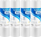 PUREPLUS 5 Micron 10" x 2.5" Whole House Sediment Home Water Filter Cartridge Replacement for Any 10 inch RO Unit, Culligan P5, Aqua-Pure AP110, Dupont WFPFC5002, CFS10, WHKF-G05, 4Pack