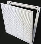 HVAC Premium 18" X 24" Return Air Filter Grille - Filter Included - Easy Plastic Tabs for Removable Face/Door - HVAC VENT DUCT COVER - White [Outer Dimensions: 20 5/8"w X 26 5/8"h]