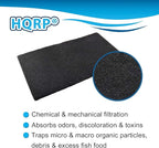 HQRP 4-Pack 18x10 Activated Carbon Filter Media Pad for Deep Blue Professional ADB41002 Carbon Pad Replacement (Cut to fit)