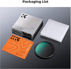 K&F CONCEPT 46mm Black Diffusion 1/4 Filter Mist Cinematic Effect Filter with 18 Multi-Layer Coatings for Video/Vlog/Portrait Photography (K-Series)