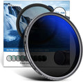 NEEWER 52mm Variable ND Filter ND2-ND400 (1-9 Stops), Neutral Density Filter, Multiple Coatings, Water and Scratch Resistant
