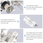 1/4 Inch NPT Compressed Air Filter Air Pressure Regulator Water-Oil Separator Trap Filter with Lubricator Cup