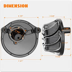 High Flow Air Cleaner Intake Filter Kit Air Filters Cover Drift Style for Harley Milwaukee-Eight M8 Softail 2018-2025 Touring 2017-Later Except 23-Later FLHXSE FLTRXSE 24-Later FLHX FLTRX