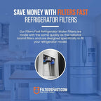 Filters Fast PH21500 Compatible Replacement for Everydrop EDR4RXD1 Filter 4, Carbon Refrigerator Cartridge for Fridge Water Dispenser