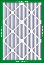 Filterbuy 24x25x4 Air Filter MERV 8 Essential Dust & Allergy Defense (3-Pack), Electrostatic Pleated HVAC AC Furnace Filters Replacement, Made in USA (Actual Size: 23.75 x 24.75 x 3.63)