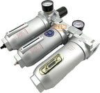 1" NPT SUPER DUTY Industrial Grade Filter Regulator Coalescing Desiccant Dryer System For Compressed Air Lines, Metal Bowls, Great For Paint Spray And Plasma Cutter (AUTO DRAIN)