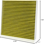 for Cabin Air Filter JM310 Fits for 2018-23 Kona, 2022-23 Kona N, 2016-21 Tucson, 2019-21 Veloster, 2020-25 Venue, 2021-25 Seltos, 2020-25 Soul, 97133-D1000, 97133-D3000 (1 PCS)