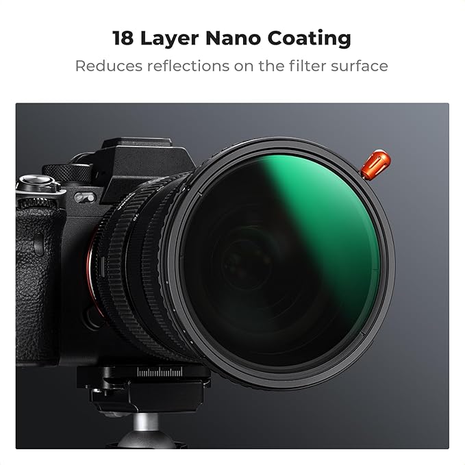 K&F CONCEPT 82mm Black Diffusion Mist Effect 1/4 & Variable ND2-32(1-5 Stops) & Circular Polarizing Filter CPL-in 1 Lens Filter with 18 Multi-Coatings for Camera Lenses (K-Series)