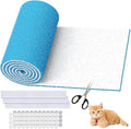 Air Vent Filter Kit - 18" x 90" Cut to Fit Air Filter Materials MERV 8 Electrostatic Media Roll for Home Floor, Ceiling, AC, HVAC, RVC Furnace Vents, With 48PCs Adhesive Hook Tape