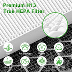 5510 5520 Replacement Filter Q for WINIX 5510 5520 PlasmaWave Air Purifier, H13 True HEPA and Activated Carbon Filter Combo Pack, Part # 1712-0123-00, 3 Set