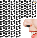 50 Pieces Nose Plug Filter Disposable Nose Dust Filters Bulk Sponge Nostril Filters for Spray Tanning Welding Dust Allergies Dust Construction Areas (Black)