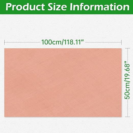 Copper Mesh Screen - 19.7" x 39.4", 40 Mesh, Dense Filter, 99.9% Pure Copper Fabric DIY Kit for Window Protection