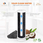 Aquaboon 5 Micron 10 x 2.5 Carbon Block Water Filter Cartridge CTO Whole House Water Filter Replacement Compatible with WHKF-WHWC, FXWTC, 12-PACK