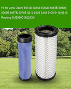 Air Filters Fit for John Deere SU29300 SU29301 5045D 5045E 5050E 5055E 5060E 5065E 5067E 5075E 5210 5305 5310 5405 5410 5610, Tractor Primary and Secondary Air Filter Kit