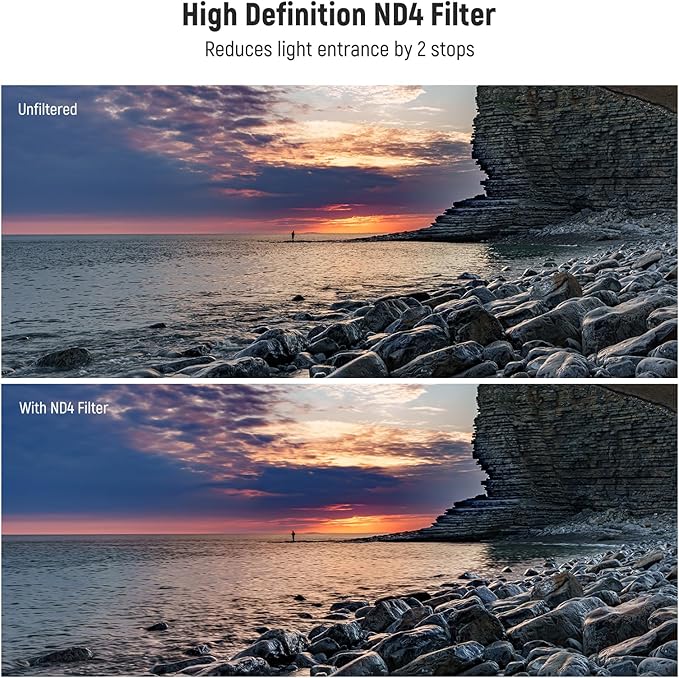 NEEWER 52mm UV/CPL/ND Lens Filter Kit with Hard Shell Storage Case, Multicoated Optical Glass & Aluminum Alloy Frame, UV + Circular Polarizer (CPL) + Neutral Density (ND4) Filter for Camera Lens