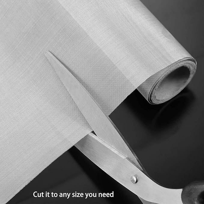 304 Stainless Steel Fine Wire Mesh Roll 60 Mesh 120 Mesh, Tight Weave Screen for Kitchen Hood and Dust Guard