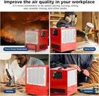 ALORAIR Portable Air Filtration System Built-In Ionizer, 180° Air Intake (850/1050CFM) Tabletop Dust Collector for Woodworking with Vortex Fan, Air Filter for Garage, Works Shop, Home, Purecare 1050IG