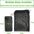 10 Pcs 5.9" x 7.8" Aquarium Filter Media Bags Large, Fish Tank Media Mesh Filter Bags with Zipper, Mesh Reusable Bags for Activated Carbon, Ceramic Rings, etc