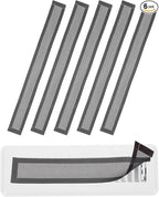 YOKIVE 6 Pcs Magnetic Floor Vent Covers, Floor Register Cover PVC Mesh Air Vent Screen Filters, Great for Home Floor, Wall, Ceiling, Catch Debris Hair Dust (Black, 14-Inch x 2-Inch)