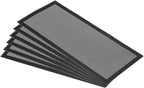 PATIKIL 5.5"x12" Magnetic Vent Cover, 6 Pack Floor Wall Air Registers Cover Strong Magnet Vent Screen Mesh for Blocking Hair Dust Debris, Black