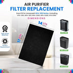 Bagean HPA300 Carbon Pre Filter A Compatible with Honeywell Air Purifier Filter Replacement - Fits HPA300 HPA5350 HPA5300B Series - Activated Prefilter A Absorbs Odor & Filters Freshen the Home (8-Pk)