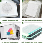 900 Sheets Nail Dust Collector Filter Paper, Disposable Dust Collector Sheet for Nails Tech Filter Sheet for Nail Vacuum Cleaner Supplies Nails Salon Accessories (White)