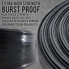 U.S. Pool Supply Pool Backwash Hose 1 1/2 Inch Diameter x 25 Feet - Discharge Hose for Pump, Sand Filter & Sump Pump Hoses - Burst Resistant Lay Flat Drainage Hoses for Inground & Above Ground Pools