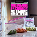 Ziploc Gallon Food Storage Bags, Stand-Up Bottom, Easy to Fill, 162 Count (Packaging May Vary)
