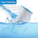 71825 Replaces Hot Springs Spa Filters, Compatible with Watkins 31489, Unicel C-6430, Pleatco PWK30, Filbur FC-3915, P/N0969601, 73178, 73250, 30 sq.ft.Pleated Fabric Filter Media 5 Pack