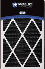 Nordic Pure Air Bear Cub 16x25x3 (Actual Size: 15 13/16 x 24 5/16 x 3) Replacement Carbon Odor Reduction Merv 8 Air Filters 7 Pack