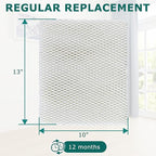 4 Pack 35 Water Panel for Humidifier Filter, Compatible with April.aire 300 350 360 560 560A 568 600 600A 600M 700 700A 700M 760 760A 768 Whole House Humidifier|10" x 13" by TOMOON