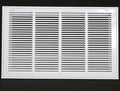 HVAC Premium 24 x 14 Duct Opening Steel Return Air Filter Grille, for 1-inch Filter, Removable Door, Flat Stamped HVAC Vent Cover Grille, Outer Dimensions 26.5 x 16.5