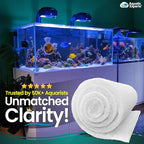Aquatic Experts Aquarium Filter Floss for Fish Tank Filters - FilterFirst Aquarium Filter Pad - Media Roll for Crystal Clear Water, 3/4" - 1" Thick (12 Inch Wide, 24 Feet Long)