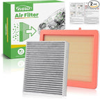 Engine+Cabin Air Filters Set Fit for Chevrolet Chevy Equinox 2018-2025 2026, GMC Terrain 2018-2025 2026 Engine Filter Replace AC Air Filter for My Car Automotive Accessories# CA12260 CF11966