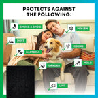 Filterbuy Activated Carbon Pre-Cut Filter HRF-A100 Replacement for Honeywell Air Purifier (8-Pack, Made in USA)
