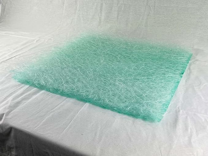 wioboy Paint Booth Exhaust Filter Pad, 24" x 24" (50/case) 15 Gram Fiberglass Paint Arrestor for Spray Booth