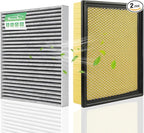 Engine&Cabin Air Filter for Silverado&Sierra 1500/2500 HD/3500 HD, Suburban/Suburban 3500 HD, Tahoe, Yukon, Cadillac Escalade Air filter Replacement CF11809 CA8755A Automotive Accessories