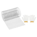 PATIKIL 40" L x 10" W Woven Wire Mesh, 6 Mesh 304 Stainless Steel Air Vent Filter Screen with Gloves for Window Security Vent Cover Filtration Animals Fence