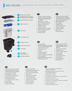 Seachem Tidal Power Aquarium Filter - 35 Gallon Large Fish Tank Filter,black