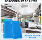 6-PCS RV Air Conditioner Filter RV AC Replacement RV Air Filters 3313107.103,3105012.003 Filters For Dometic Air Grille 14" x 7.5" MERV 6 Air Filters Reusable and Washable